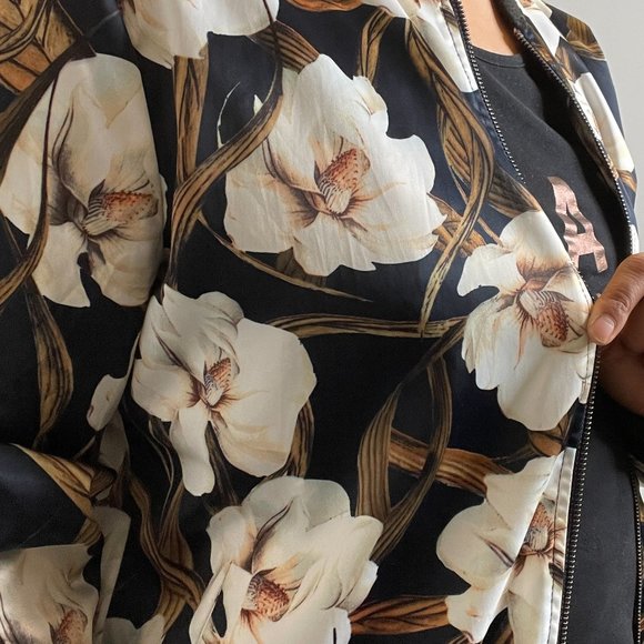 Kaffe Floral Bomber Jacket -M- - Picture 4 of 10